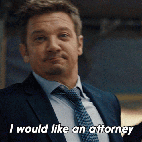 Man In Suit And Tie Wants Attorney GIF