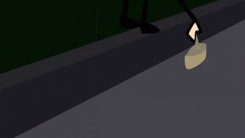 Man In Suit And Tie Watching Skull On Screen GIF