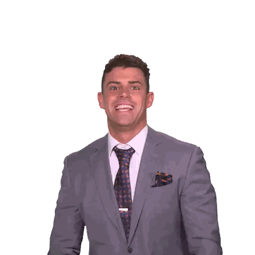 Man in Suit and Tie Waving