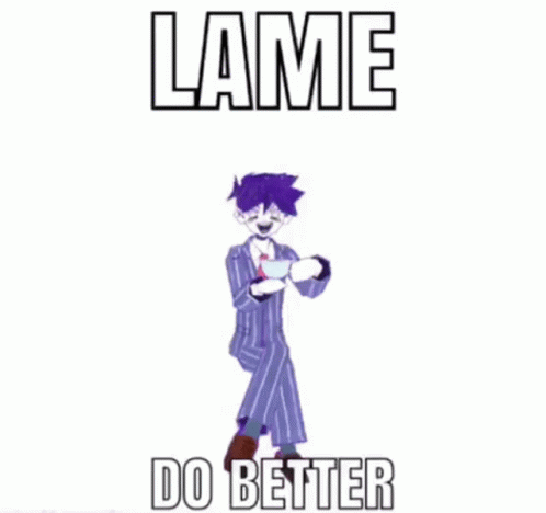 Man In Suit And Tie Wearing Mask Saying Lame Do Better GIF