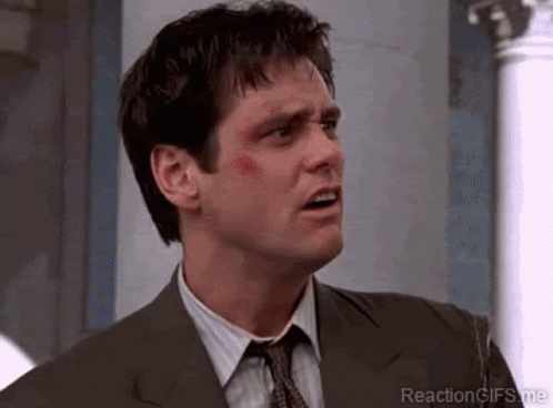 Man in Suit and Tie with Bruise