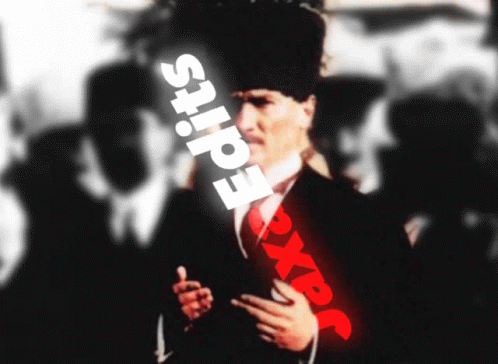 Man in Suit and Tie with Edits Above