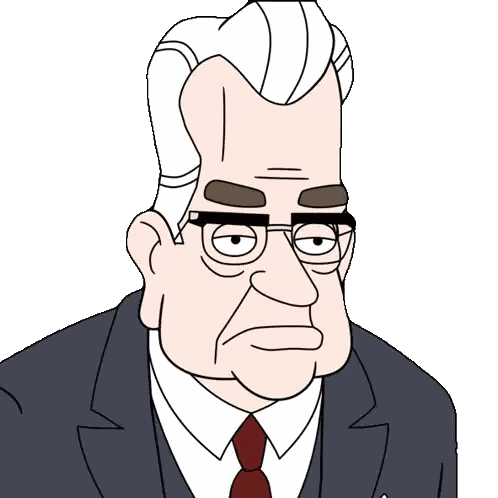 Man in Suit and Tie with Glasses