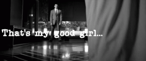 Man in Suit and Tie with Good Girl Text