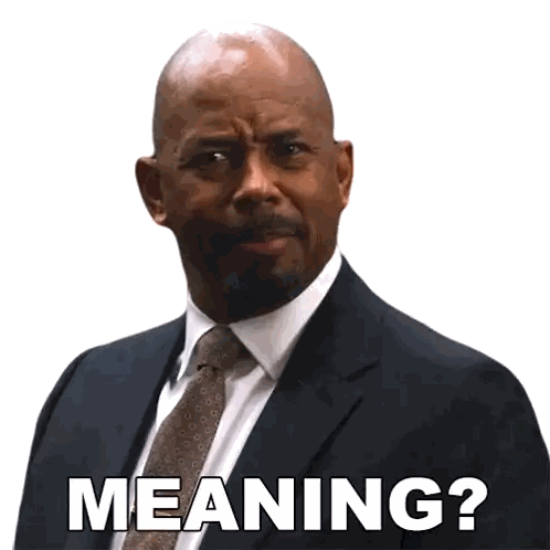 Man in Suit and Tie With Meaning on Face