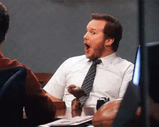Man In Suit And Tie With Open Mouth GIF