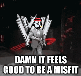 Man in Suit and Tie WWE Damn It Feels Good