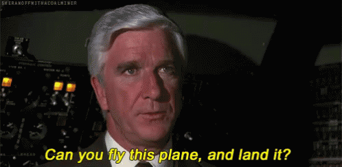Man In Suit Asking Can You Fly Plane GIF