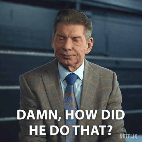 Man in Suit Asking How Did He Do That
