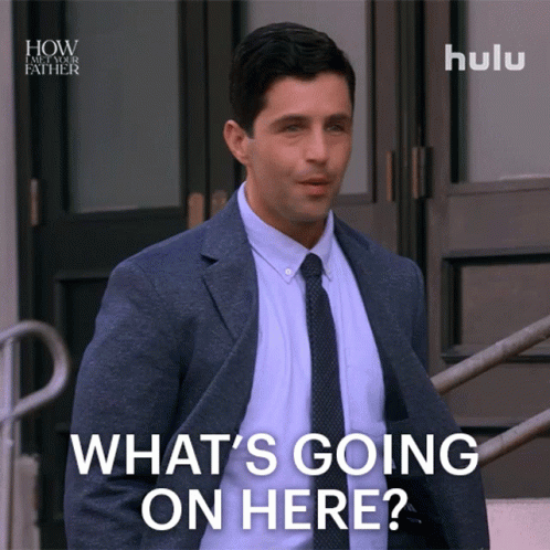 Man in Suit Asking What's Going On