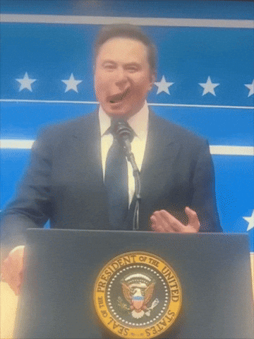 Man in Suit at Podium with Presidential Seal