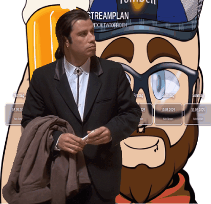 Man in Suit Before Cartoon Man With Streamplan Hat