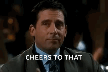 Man In Suit Cheers Whiskey GIF