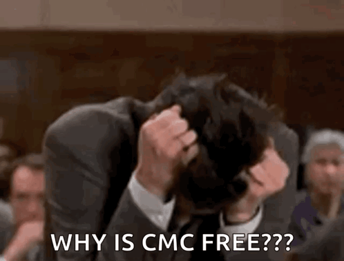 Man in Suit Covering Face Asking Why Is CMC Free