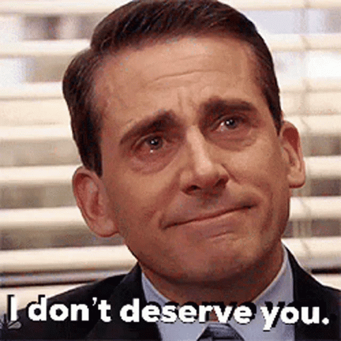 Man in Suit Crying Says I Don't Deserve You
