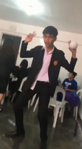 Man in Suit Dancing