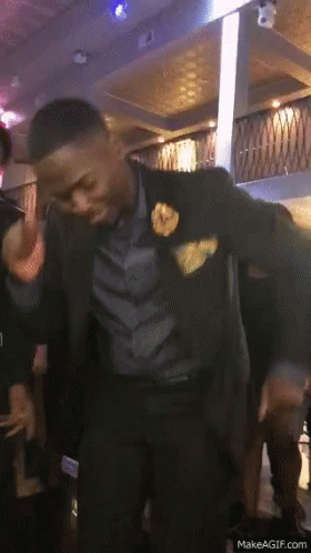 Man in Suit Dancing