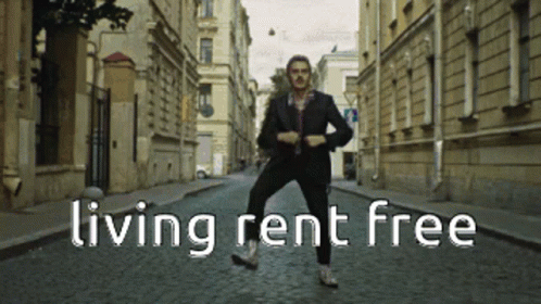 Man In Suit Dancing Living Rent Free GIF