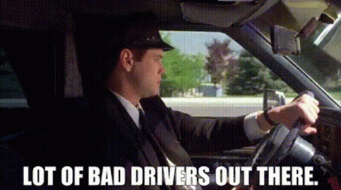 Man in Suit Driving Says Lot of Bad Drivers Out There