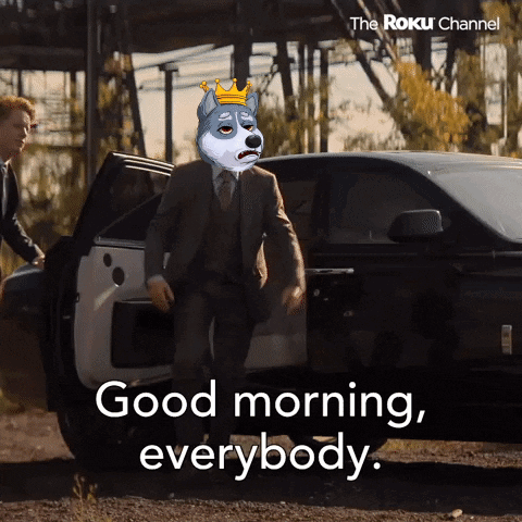 Man in Suit Exits Car Good Morning Everybody