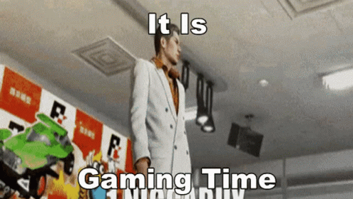 Man in Suit Gaming Time Ceiling
