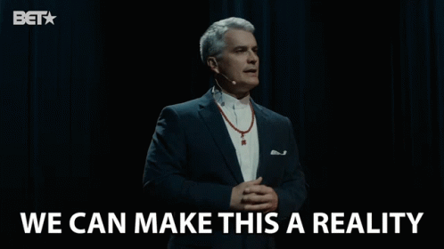 Man In Suit Giving Speech We Can Make This A Reality GIF