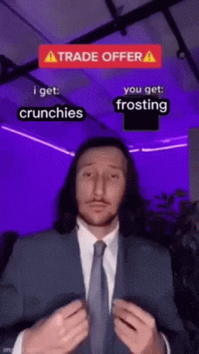 Man In Suit Giving Trade Offer GIF