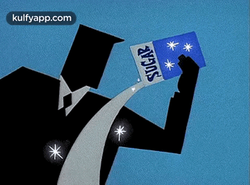 Man In Suit Holding Box Of Sugar GIF