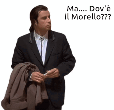 Man in Suit Holding Jacket ma dov 'e il morello