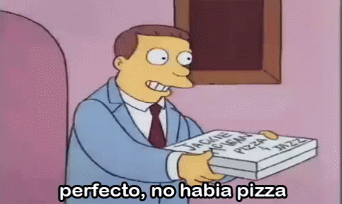 Man In Suit Holding Pizza Box GIF
