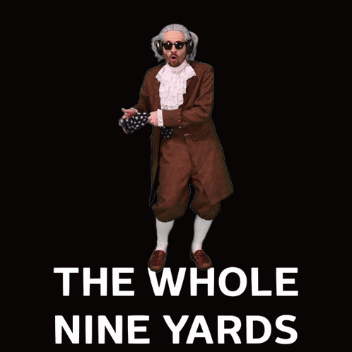 Man in Suit Holding Tie The Whole Nine Yards