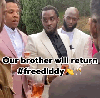 Man In Suit Holding Wine Glass #Freededdy GIF