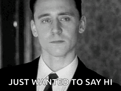 Man In Suit Just Wanted To Say Hi GIF