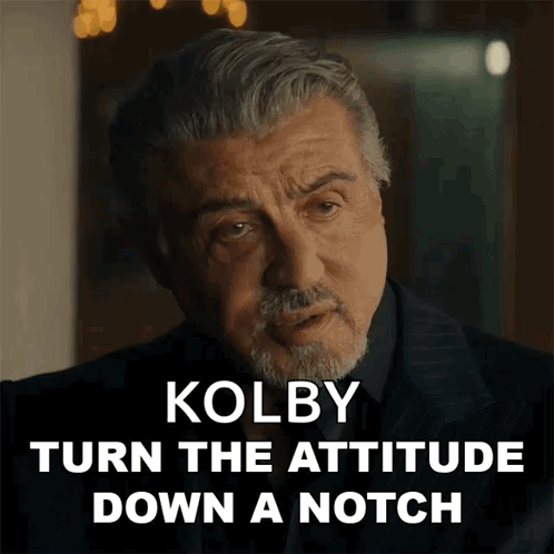 Man in Suit Kolby Turn the Attitude Down a Notch