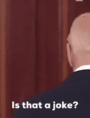 Man In Suit Making Funny Face Asking Is That A Joke GIF