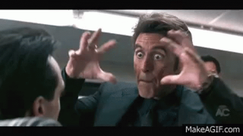 Man in Suit Making Funny Face