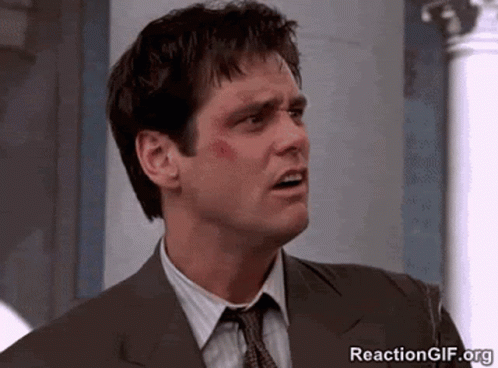 Man in Suit Making Funny Face
