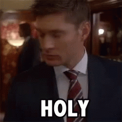 Man in Suit Making Funny Face Saying Holy