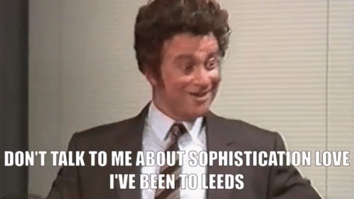 Man in Suit Making Funny Face Talking