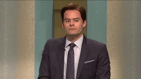Man in Suit Making Funny Face