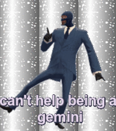 Man in Suit One Leg Can't Help Being Gemini