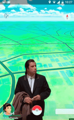 Man In Suit Playing Game 10:27 GIF