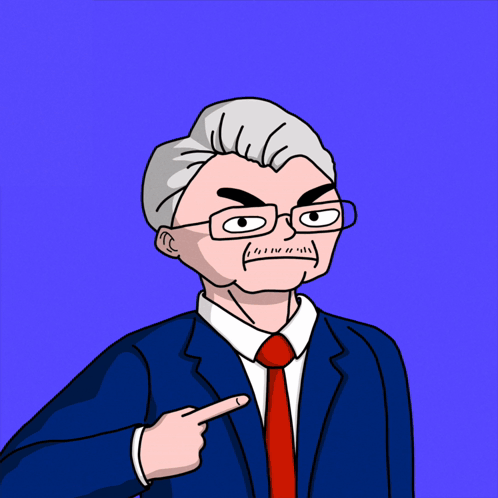 Man in Suit Pointing at Himself Saying I Am Poowel