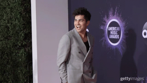 Man in Suit Red Carpet American Music Awards