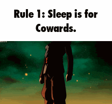 Man In Suit Rule 1 Sleep For Cowards