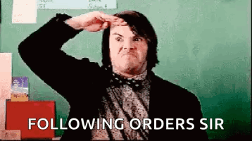 Man in Suit Saluting