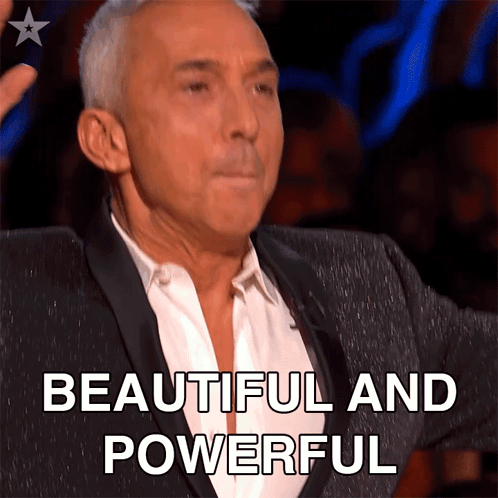 Man in Suit Saying Beautiful and Powerful