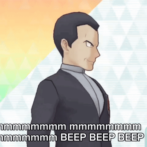 Man In Suit Saying Beep Beep Beep GIF