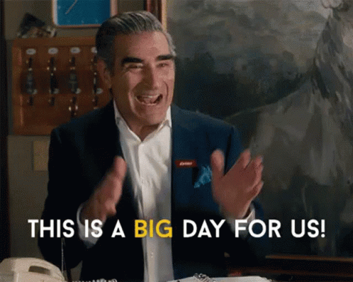 Man in Suit Saying Big Day