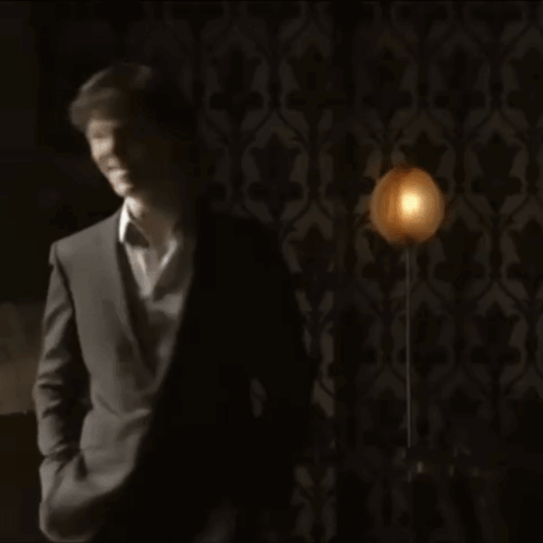 Man in Suit Saying Brilliant Yesss